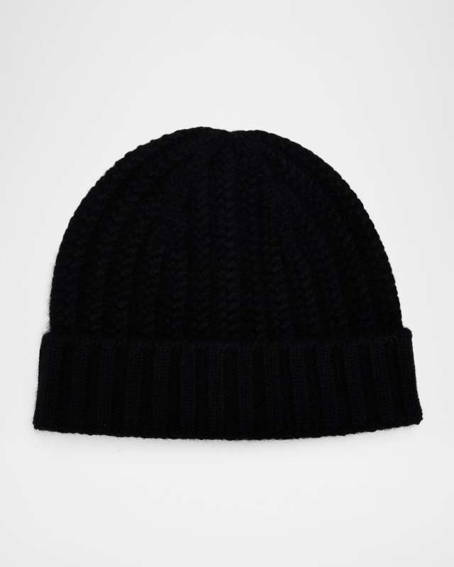 Cashmere Chunky Knit Beanie